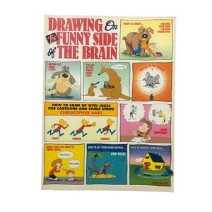 Paperback Art Book - Drawing on the Funny Side of the Brain by Christopher Hart